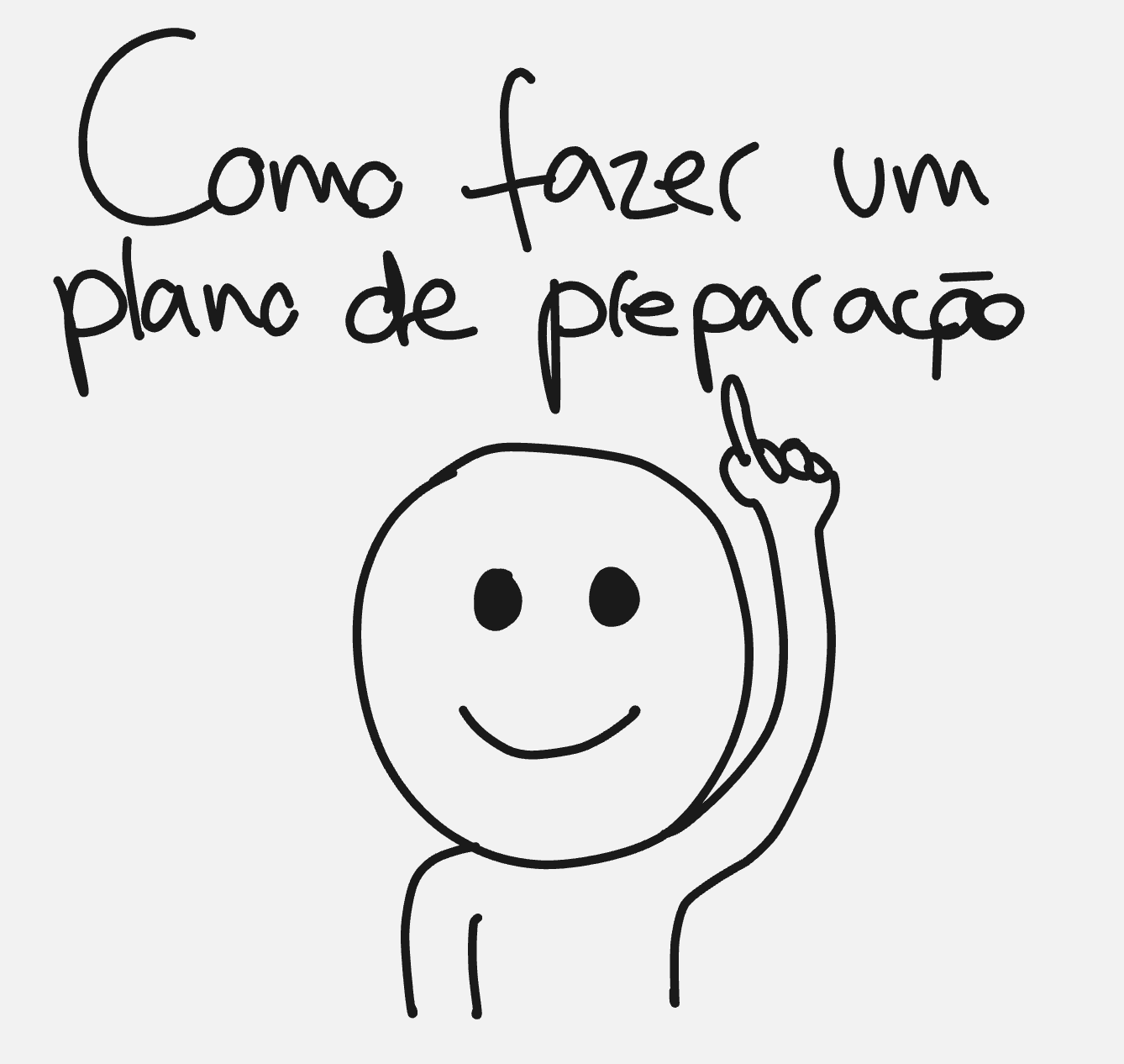 Ilustração sobre plano de preparação