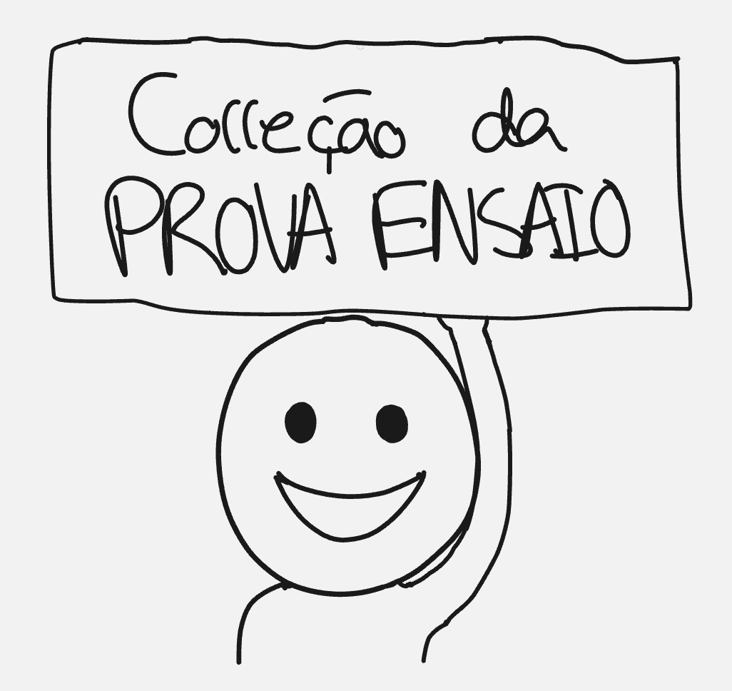Ilustração para correção da prova ensaio
