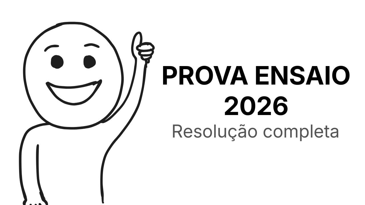 Prova de ensaio 2026: resolução completa
